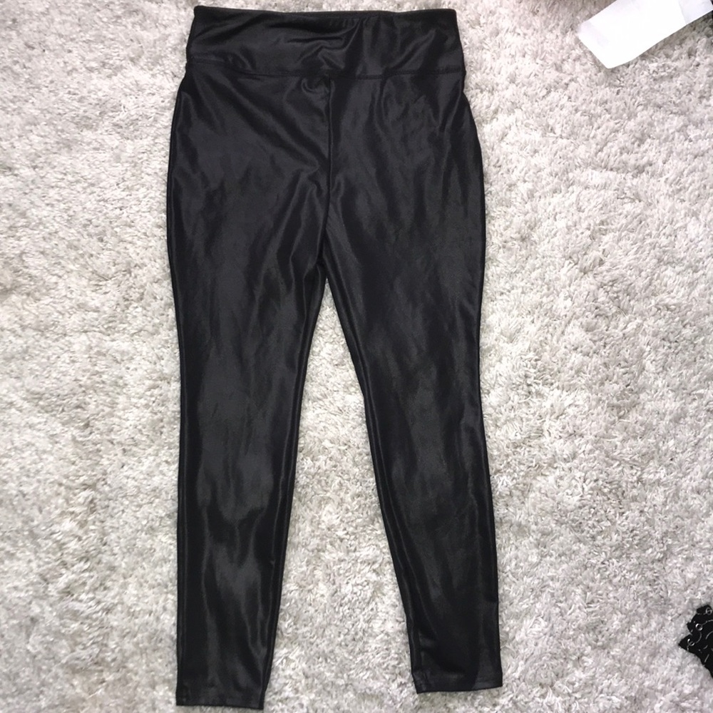 Faux leather leggings
